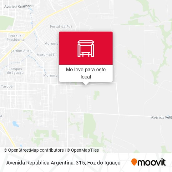 Avenida República Argentina, 315 mapa