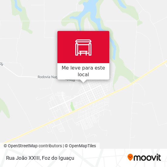 Rua João XXIII mapa