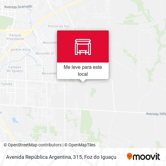 Avenida República Argentina, 315 mapa