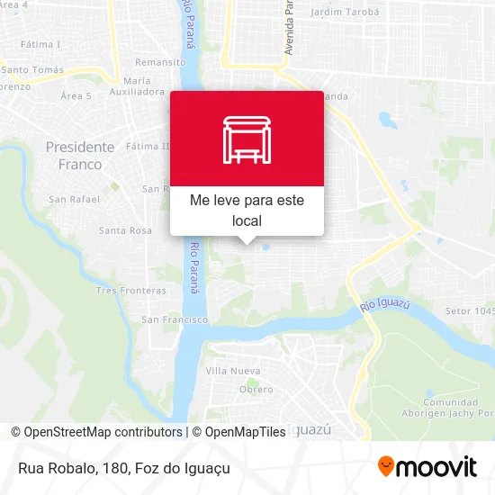 Rua Robalo, 180 mapa