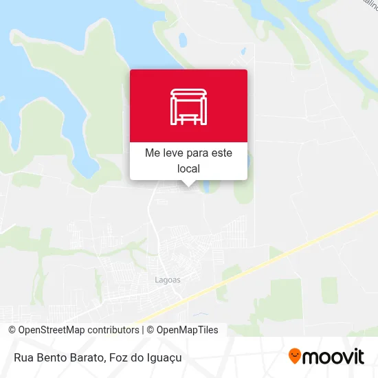 Rua Bento Barato mapa