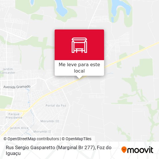 Rus Sergio Gasparetto (Marginal Br 277) mapa