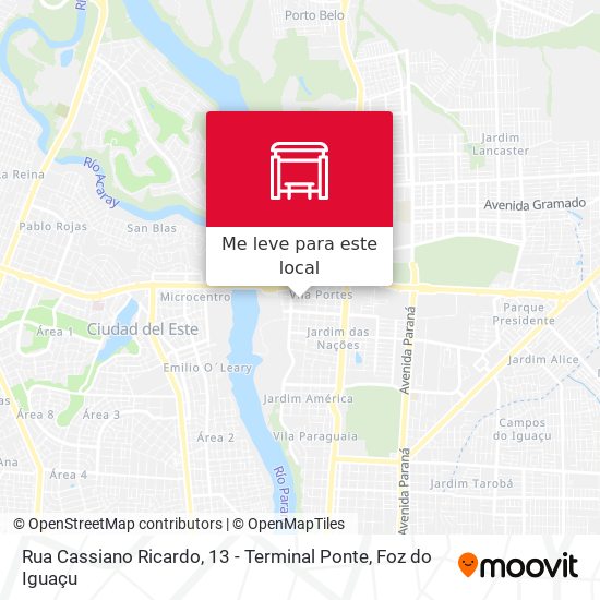 Rua Cassiano Ricardo, 13 - Terminal Ponte mapa