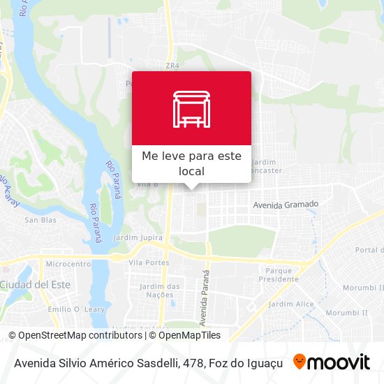 Avenida Silvio Américo Sasdelli, 478 mapa