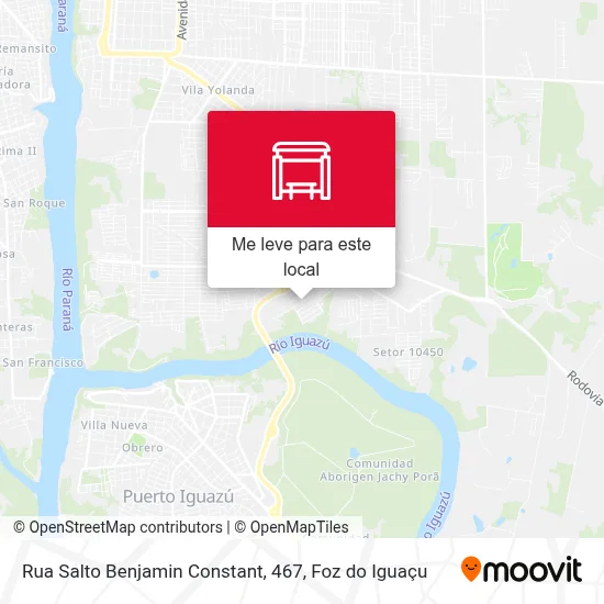 Rua Salto Benjamin Constant, 467 mapa