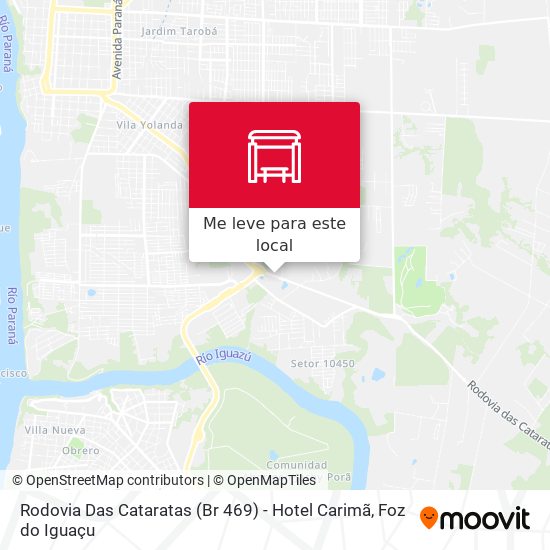 Rodovia Das Cataratas (Br 469) - Hotel Carimã mapa