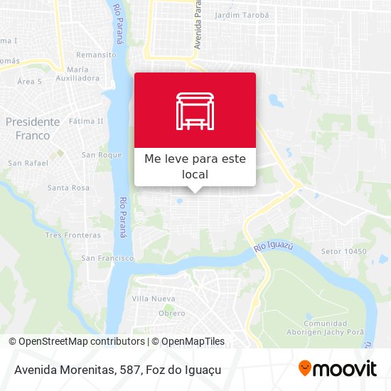 Avenida Morenitas, 587 mapa