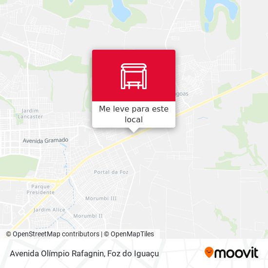 Avenida Olímpio Rafagnin mapa