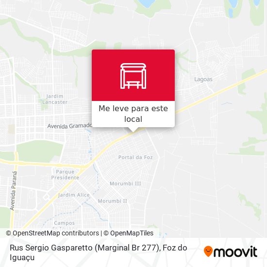 Rus Sergio Gasparetto (Marginal Br 277) mapa