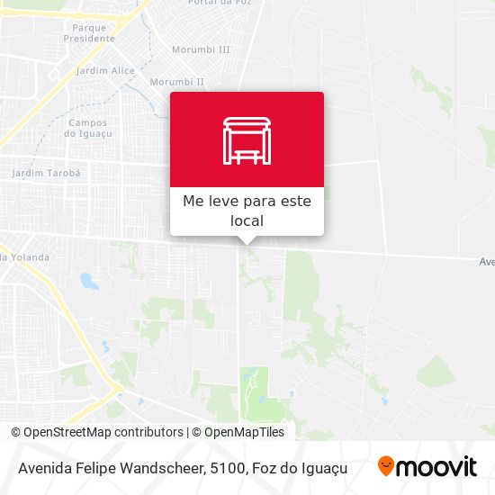 Avenida Felipe Wandscheer, 5100 mapa
