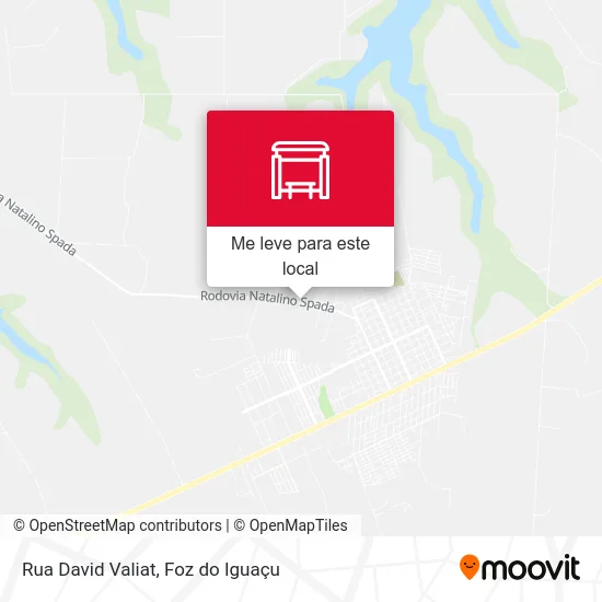 Rua David Valiat mapa