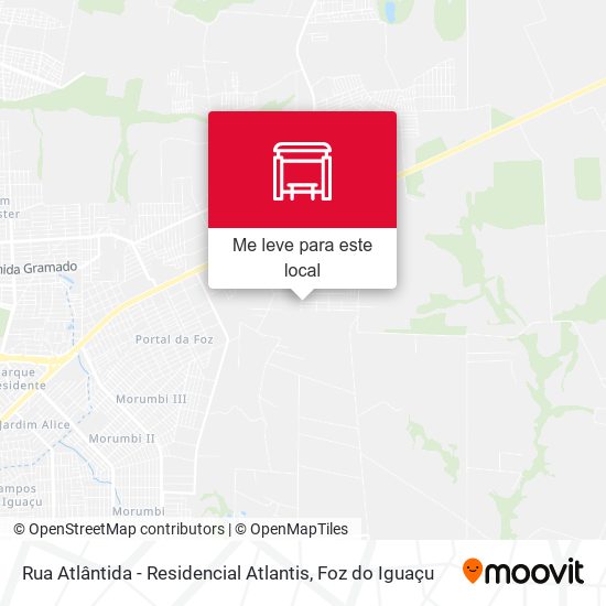 Rua Atlântida - Residencial Atlantis mapa