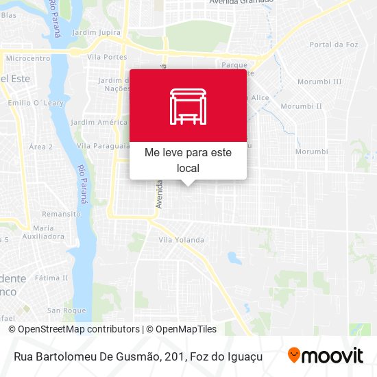 Rua Bartolomeu De Gusmão, 201 mapa