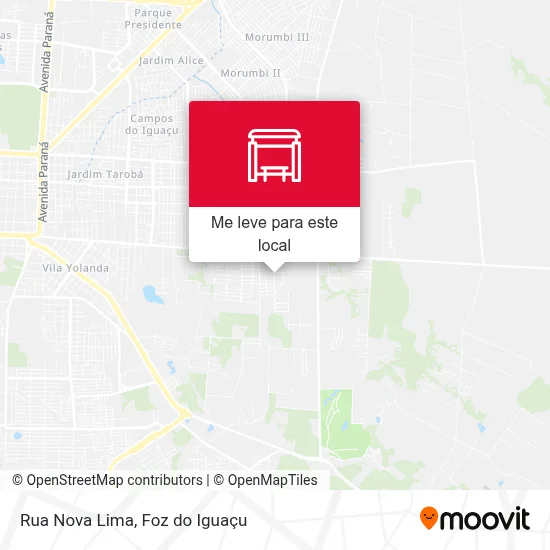 Rua Nova Lima mapa