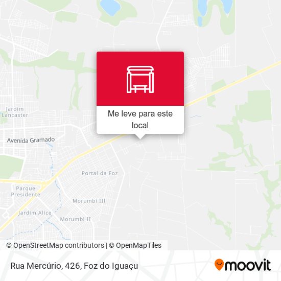 Rua Mercúrio, 426 mapa