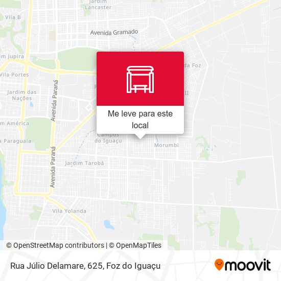 Rua Júlio Delamare, 625 mapa