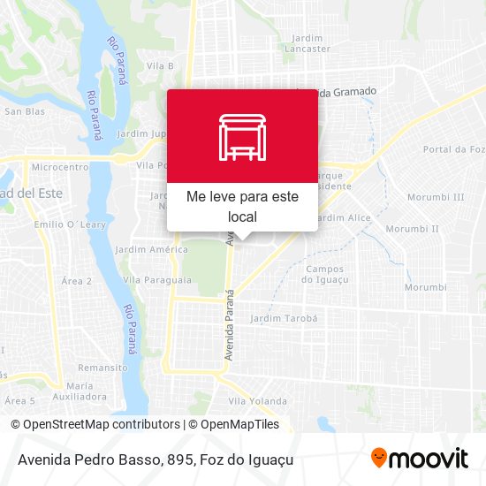 Avenida Pedro Basso, 895 mapa