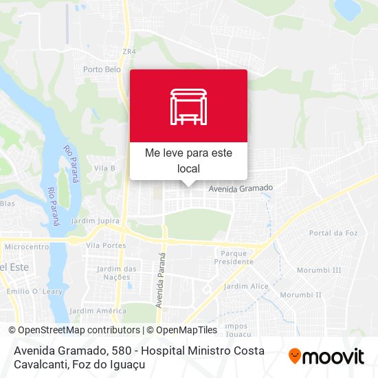 Avenida Gramado, 580 - Hospital Ministro Costa Cavalcanti mapa