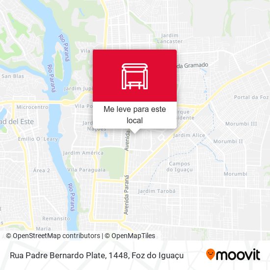 Rua Padre Bernardo Plate, 1448 mapa