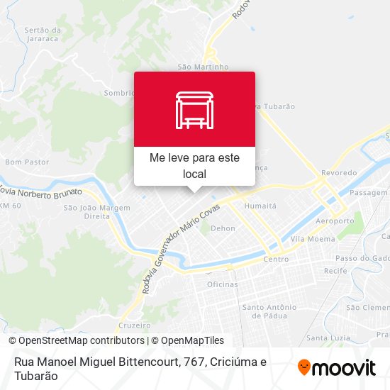 Rua Manoel Miguel Bittencourt, 767 mapa
