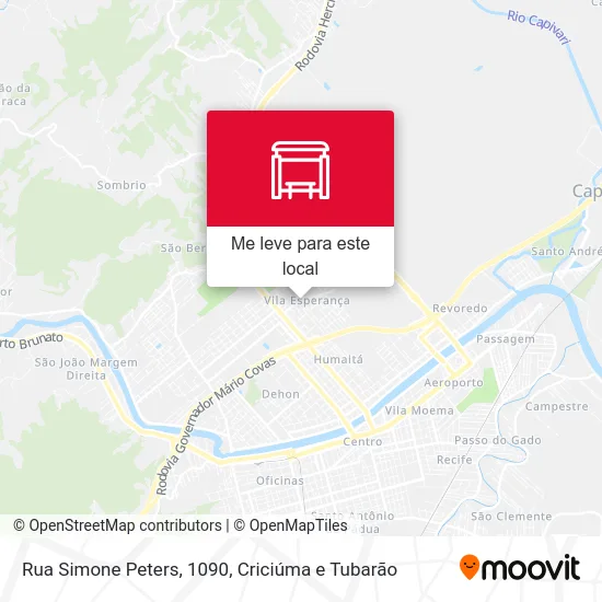 Rua Simone Peters, 1090 mapa