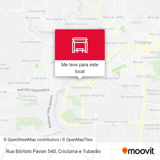 Rua Bôrtolo Pavan 540 mapa