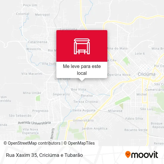 Rua Xaxim 35 mapa