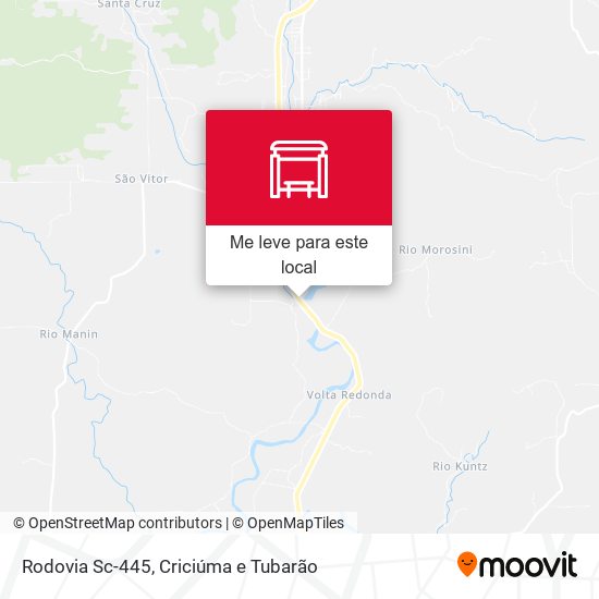 Rodovia Sc-445 mapa