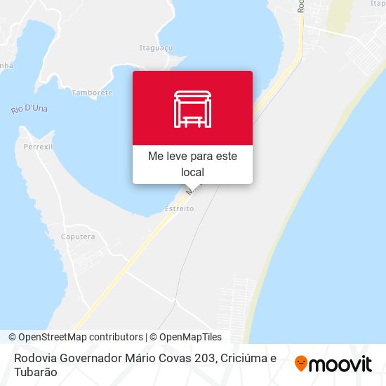 Rodovia Governador Mário Covas 203 mapa