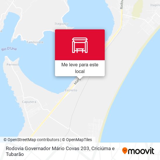 Rodovia Governador Mário Covas 203 mapa