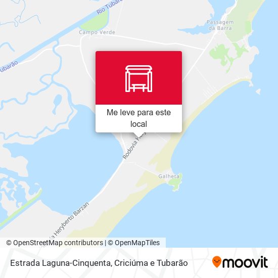 Estrada Laguna-Cinquenta mapa