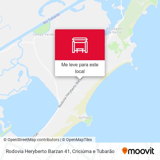 Rodovia Heryberto Barzan 41 mapa