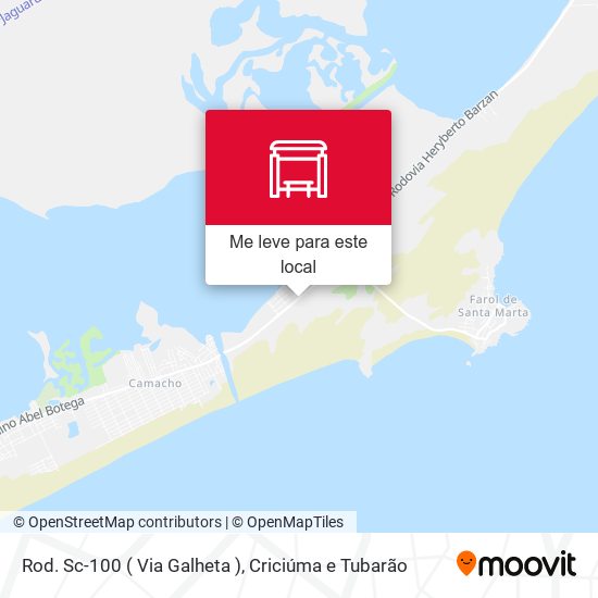 Rod. Sc-100 ( Via Galheta ) mapa