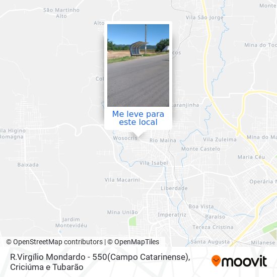 R.Virgílio Mondardo - 550(Campo Catarinense) mapa