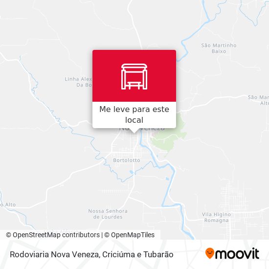 Rodoviaria Nova Veneza mapa