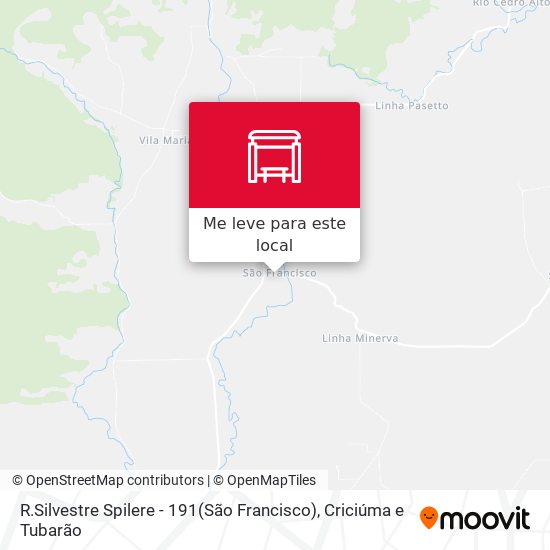 R.Silvestre Spilere - 191(São Francisco) mapa