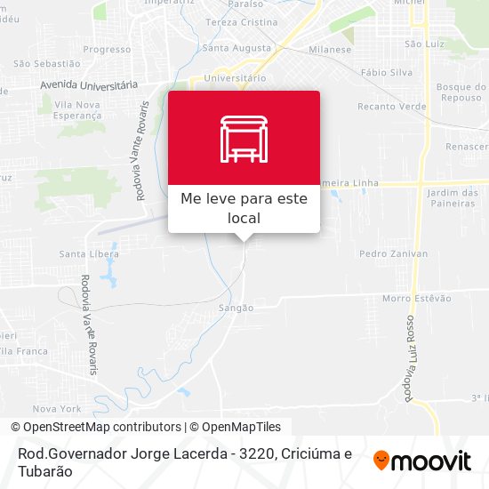Rod.Governador Jorge Lacerda - 3220 mapa