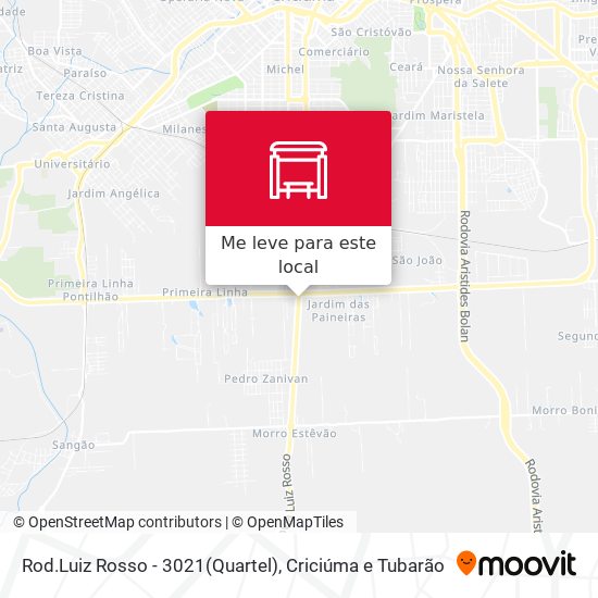 Rod.Luiz Rosso - 3021(Quartel) mapa