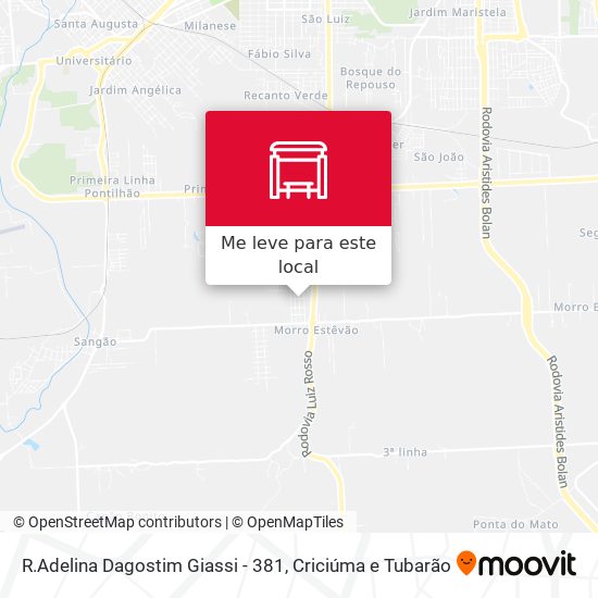 R.Adelina Dagostim Giassi - 381 mapa