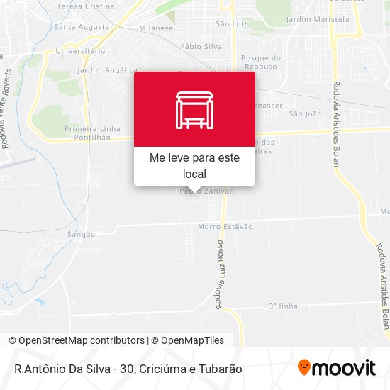 R.Antônio Da Silva - 30 mapa