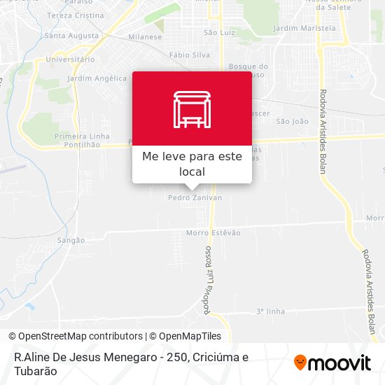 R.Aline De Jesus Menegaro - 250 mapa