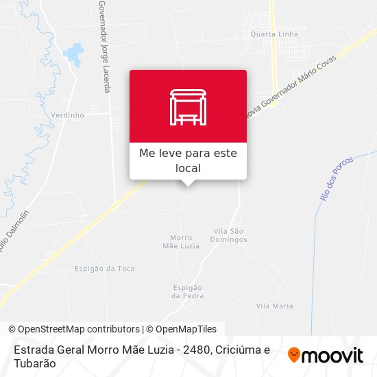 Estrada Geral Morro Mãe Luzia - 2480 mapa