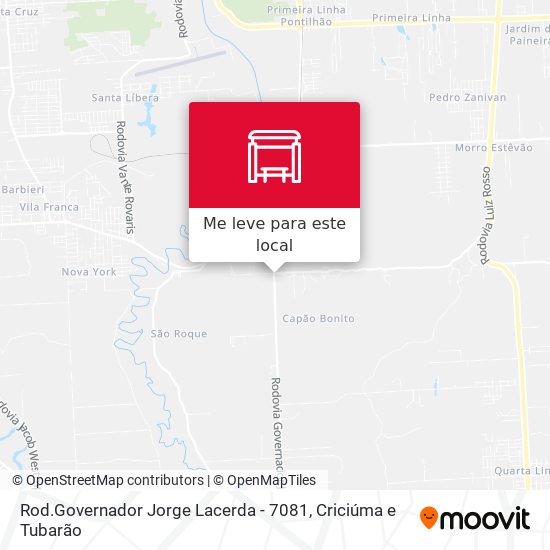 Rod.Governador Jorge Lacerda - 7081 mapa