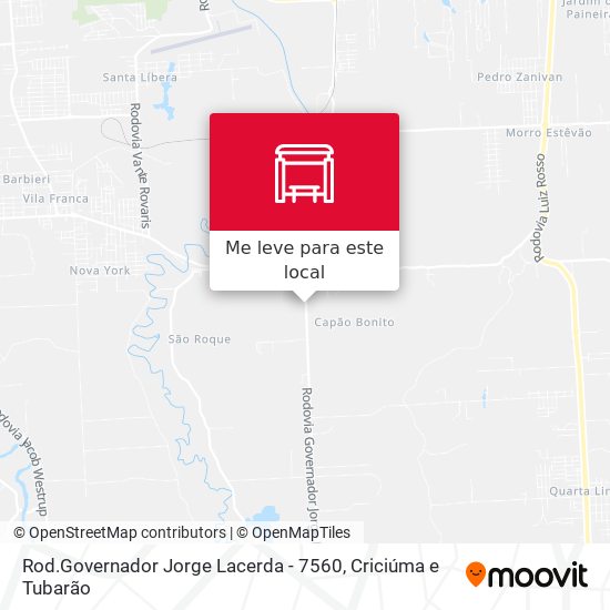 Rod.Governador Jorge Lacerda - 7560 mapa