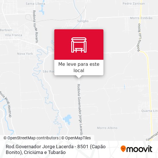 Rod.Governador Jorge Lacerda - 8501 (Capão Bonito) mapa