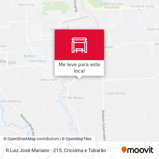 R.Luiz José Mariano - 215 mapa