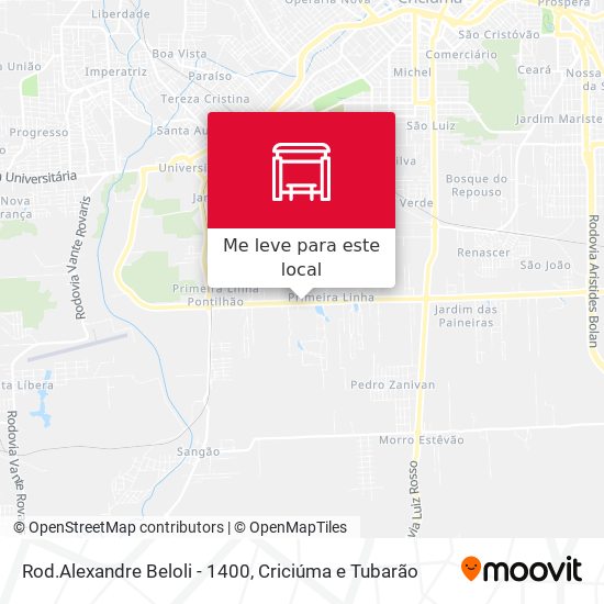 Rod.Alexandre Beloli - 1400 mapa