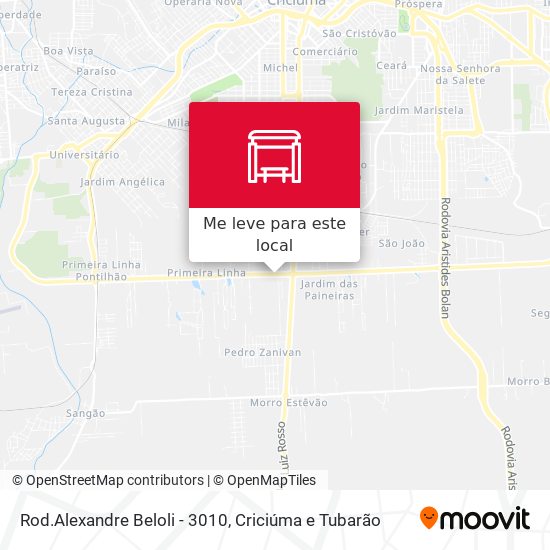 Rod.Alexandre Beloli - 3010 mapa
