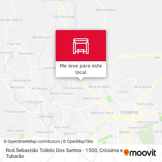 Rod.Sebastião Tolêdo Dos Santos - 1500 mapa