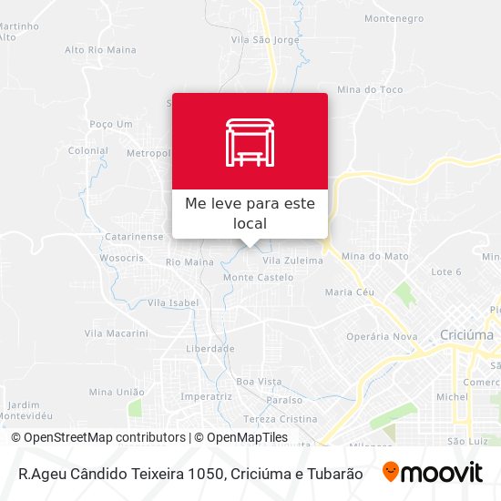 R.Ageu Cândido Teixeira 1050 mapa